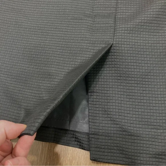 22W Elegant Black Waffle Texture Two-Piece Skirt Set Liz Claiborne Lined Fitted - Picture 10 of 14